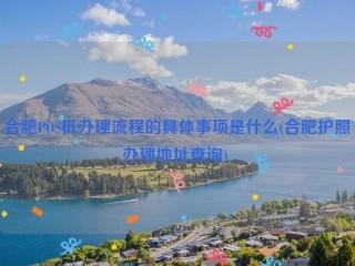 合肥POS机办理流程的具体事项是什么(合肥护照办理地址查询) 