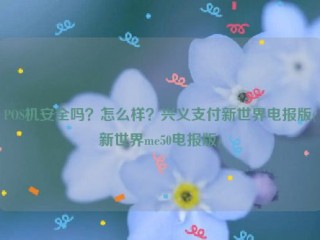 POS机安全吗？怎么样？兴义支付新世界电报版(新世界me50电报版)