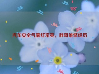 汽车安全气囊灯常亮，胖哥维修经历