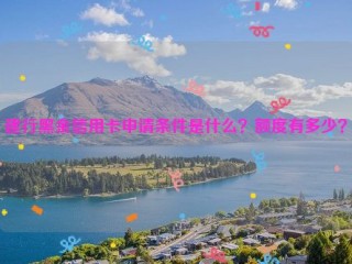 建行黑金信用卡申请条件是什么？额度有多少？