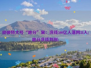 侦破特大号“跑分”案：洗钱500亿人落网38人(跑分洗钱判刑)