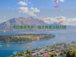 14大行集体发声：加大降费让利力度