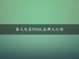 各大电动标牌POS机品牌争霸赛！(POS的电子签名版本是什么)