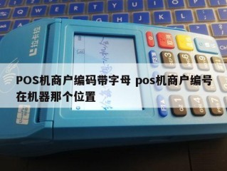 POS机商户编码带字母 pos机商户编号在机器那个位置 