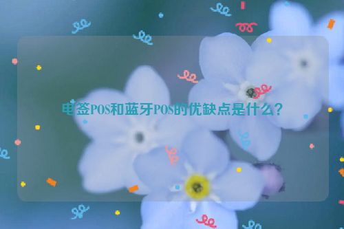 电签POS和蓝牙POS的优缺点是什么？