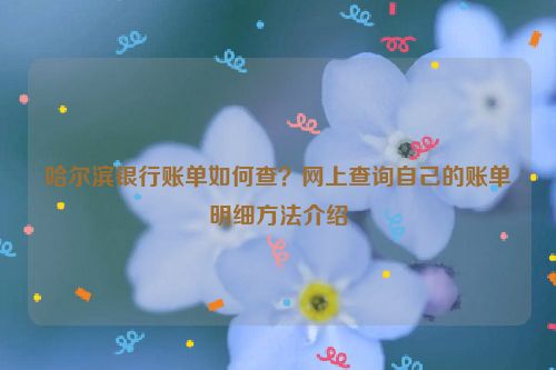 哈尔滨银行账单如何查？网上查询自己的账单明细方法介绍