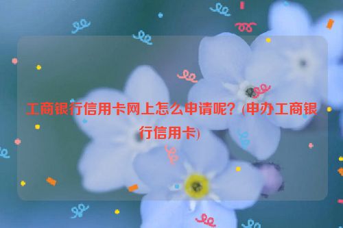 工商银行信用卡网上怎么申请呢？(申办工商银行信用卡) 