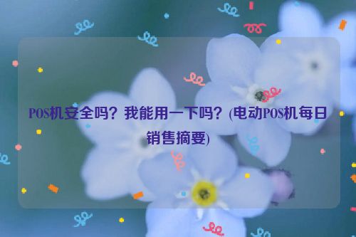 POS机安全吗？我能用一下吗？(电动POS机每日销售摘要)