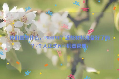 我们要做什么，POSSIME？这些材料准备好了吗？(个人正式POSS机器管理)