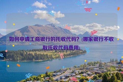 如何申请工商银行的托收代码？(哪家银行不收取托收代码费用)