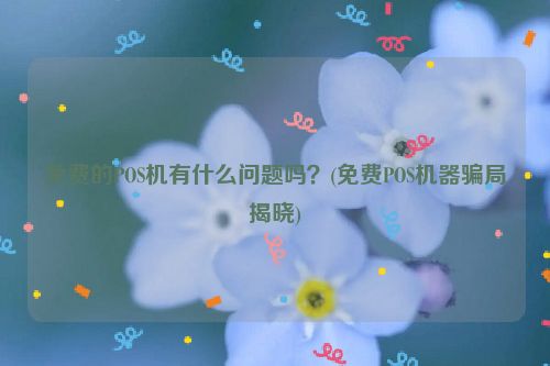 免费的POS机有什么问题吗？(免费POS机器骗局揭晓)