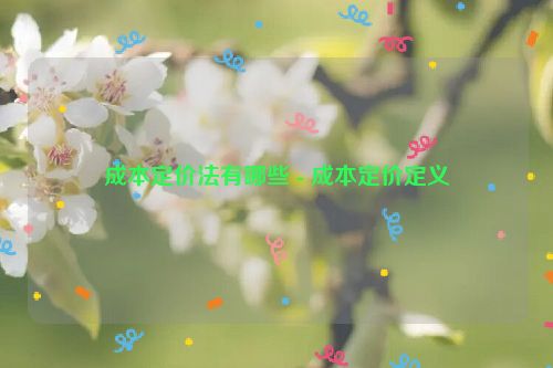 成本定价法有哪些 - 成本定价定义