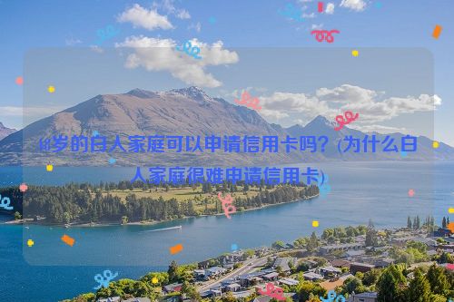 48岁的白人家庭可以申请信用卡吗？(为什么白人家庭很难申请信用卡)